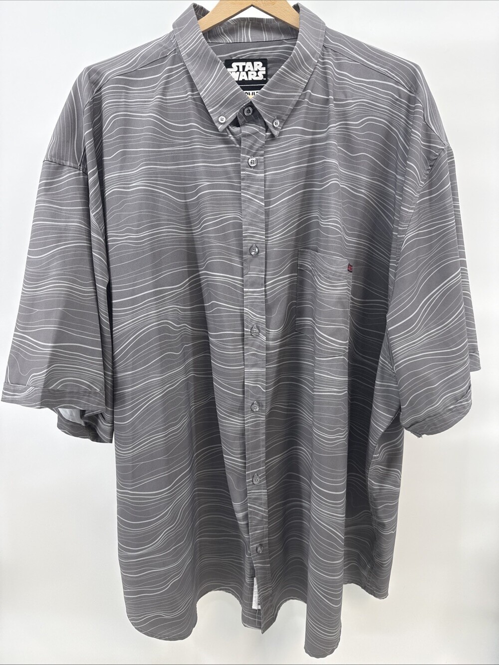 RSVLTS Star Wars Mandalorian Beskar Steel Kunuflex Shirt Size 4XL Gray